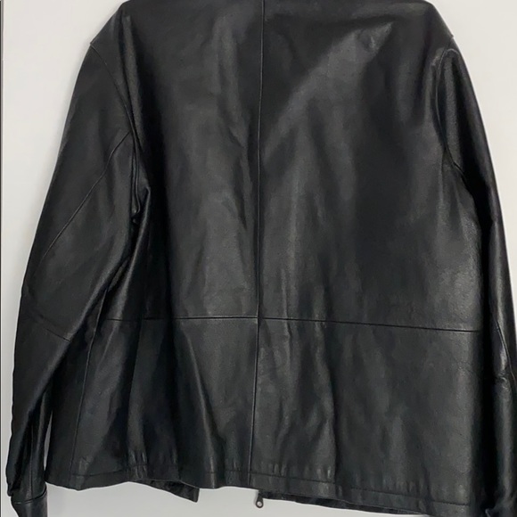 Leather men’s jacket zipper up - Picture 7 of 10